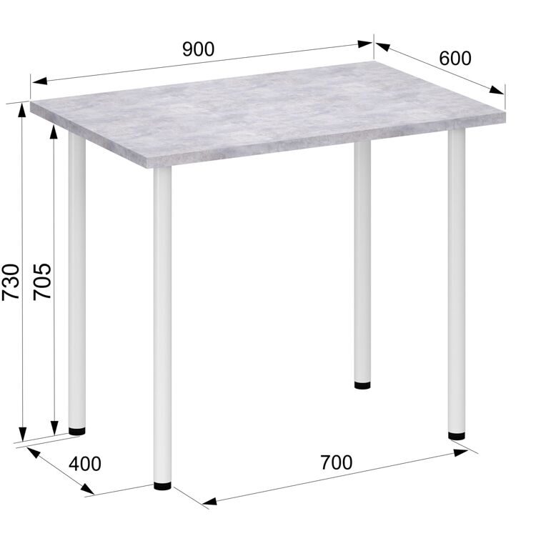 Стол "Лайт-1" (цемент светлый)